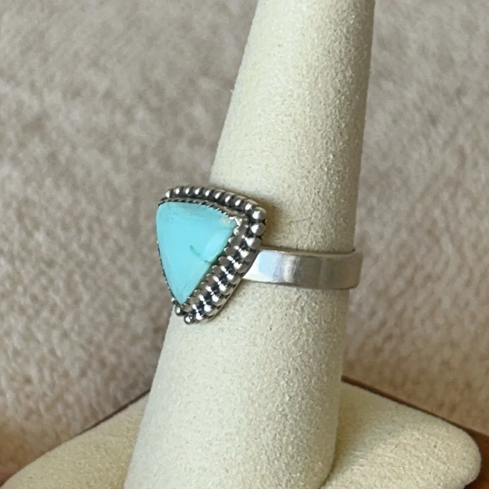 925 Sterling Silver Palomino Turquoise Ring